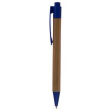 niebieski długopis bambusowy z grawerem