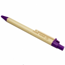 fioletowy długopis papierowy z grawerem