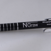 czarny długopis touch pen z grawerem
