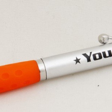 pomarańczowy plastikowy długopis touch pen z grawerem