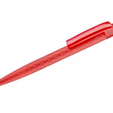 czerwony plastikowy długopis