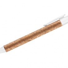biały długopis korkowy