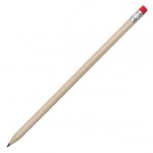 drewniany ołówek z gumką